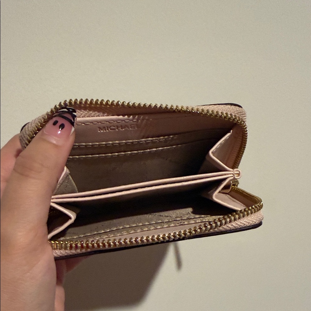 Michael Kors Pink and Vanilla Logo Tote with Wallet - Picture 3 of 3
